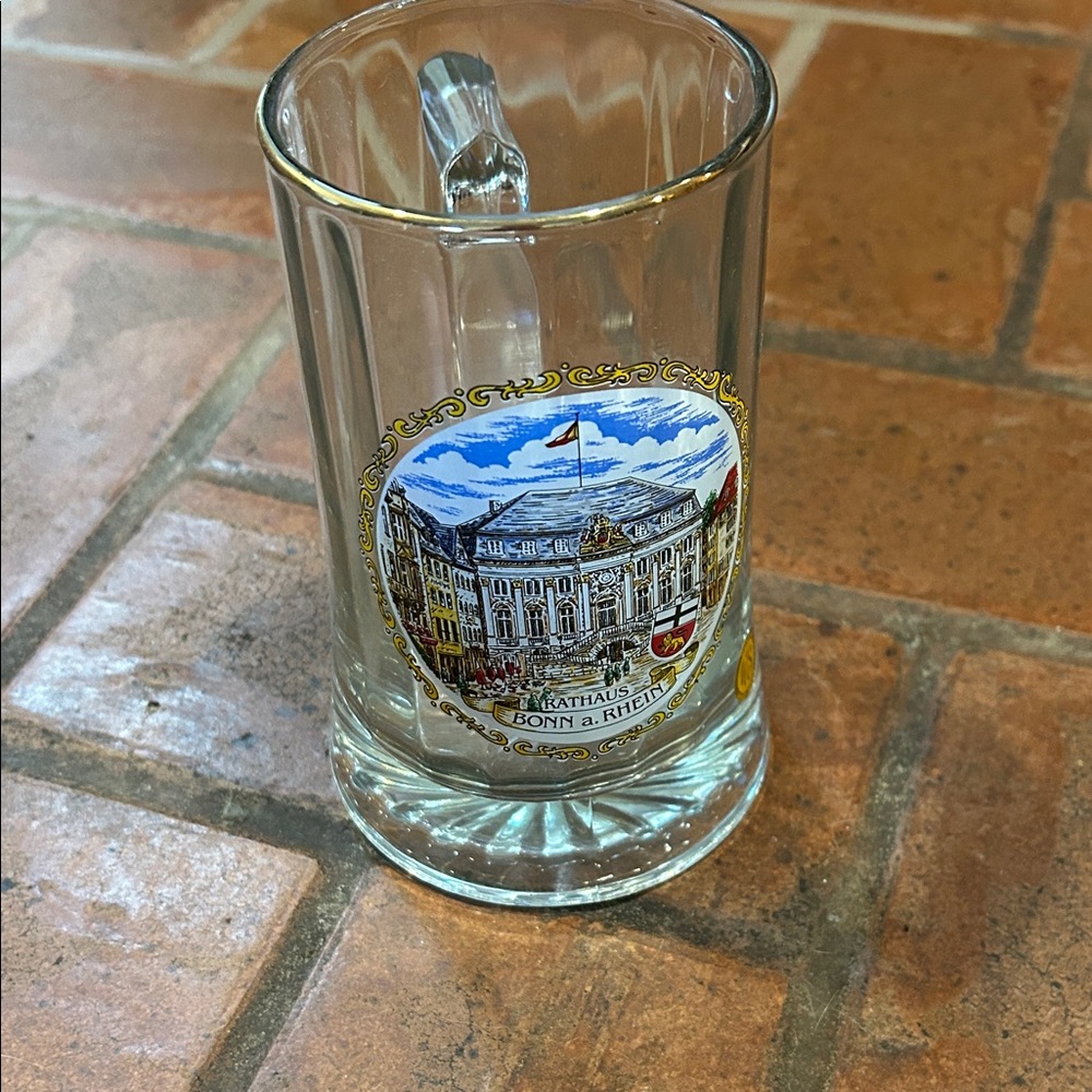 German Beer Mug with Bonn Print